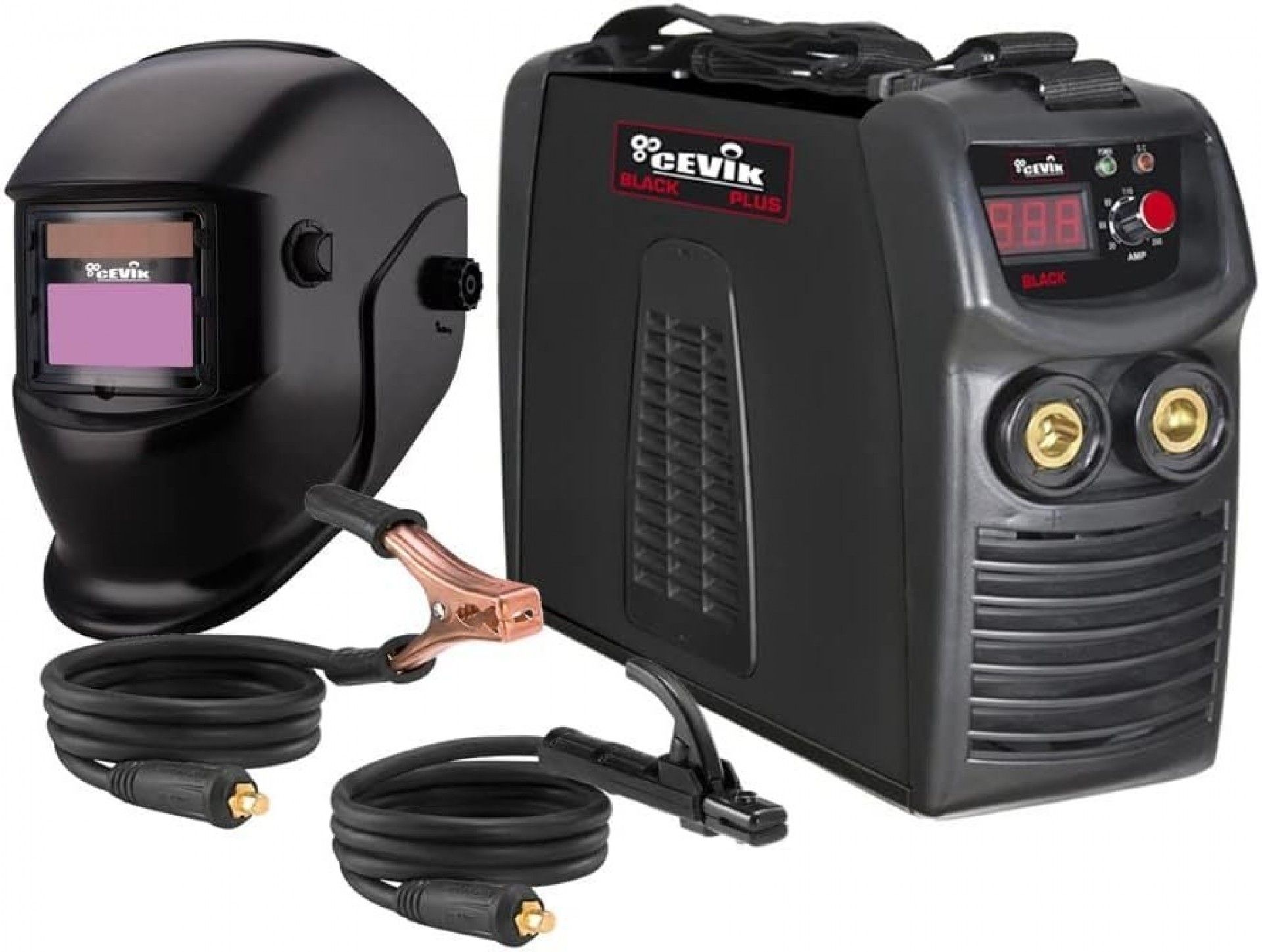 Inverter MMA 170A c/máscara electrónica refª CE-BLACK170PLUS Cevik