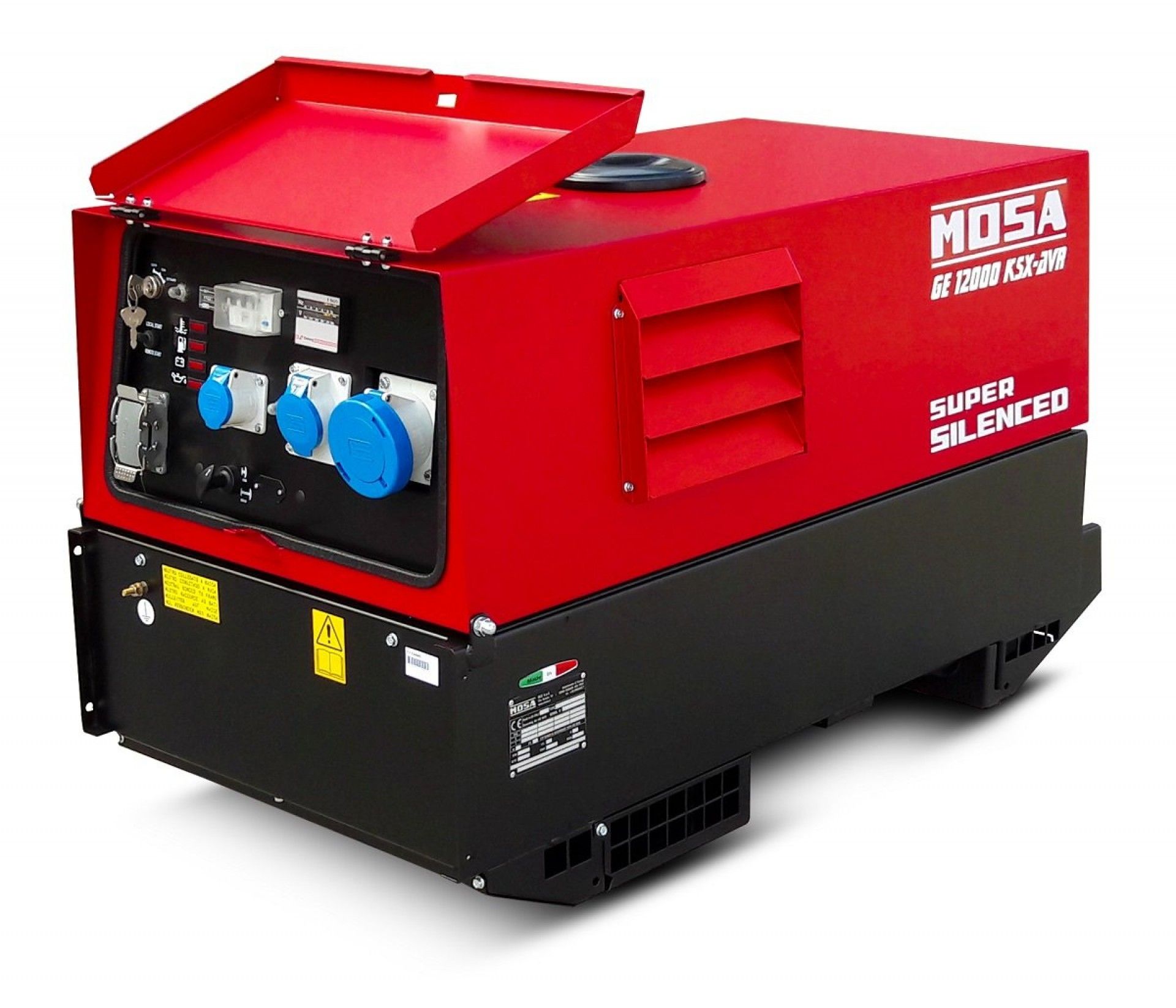 GERADOR INSONORIZADO GE-12000 KSX AVR DIESEL KOHLER KD477/2 REF CC1A6001 MOSA