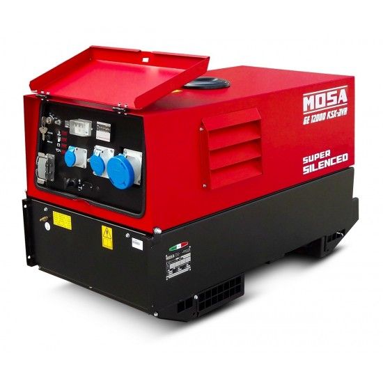 GERADOR INSONORIZADO GE-12000 KSX AVR  DIESEL KOHLER KD477/2 REF CC1A6001 MOSA