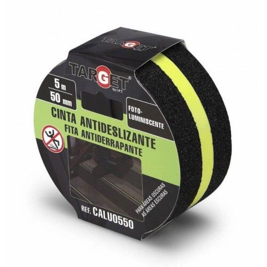 Fita antiderrapante luminiscente  5m x 50mm ref CALU0550 Target