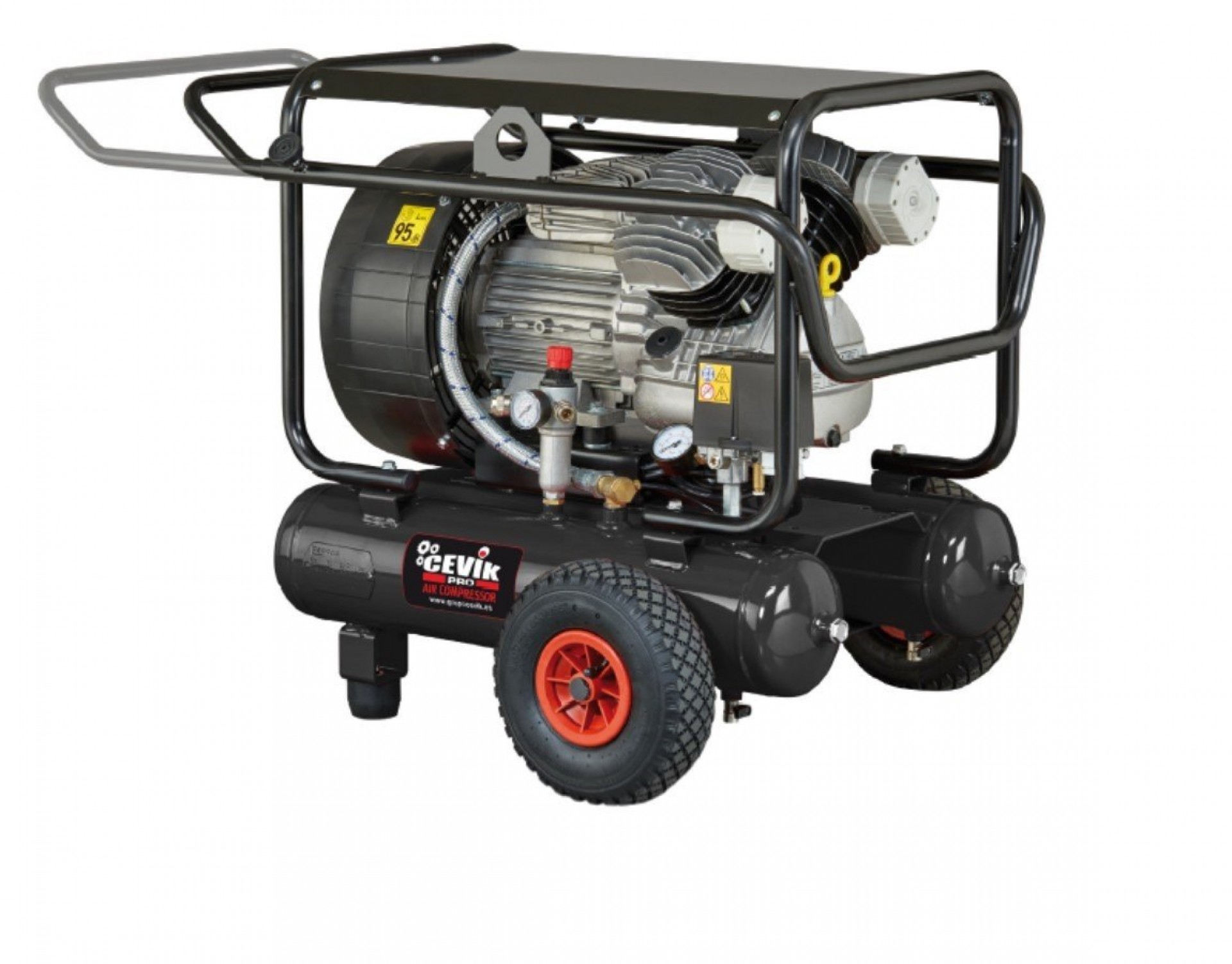 Compressor Directo 4 Hp - 20L - 10 Bar - 590L/min refª CA-PRO590M Cevik