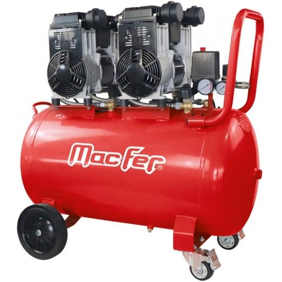 Compressor silencioso 100L 6Hp 2 motores CA4409 ref 044.0009 Macfer