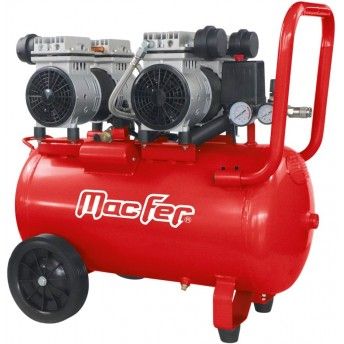 Compressor silencioso 50L 4Hp 2 motores CA4406 ref 044.0006 Macfer