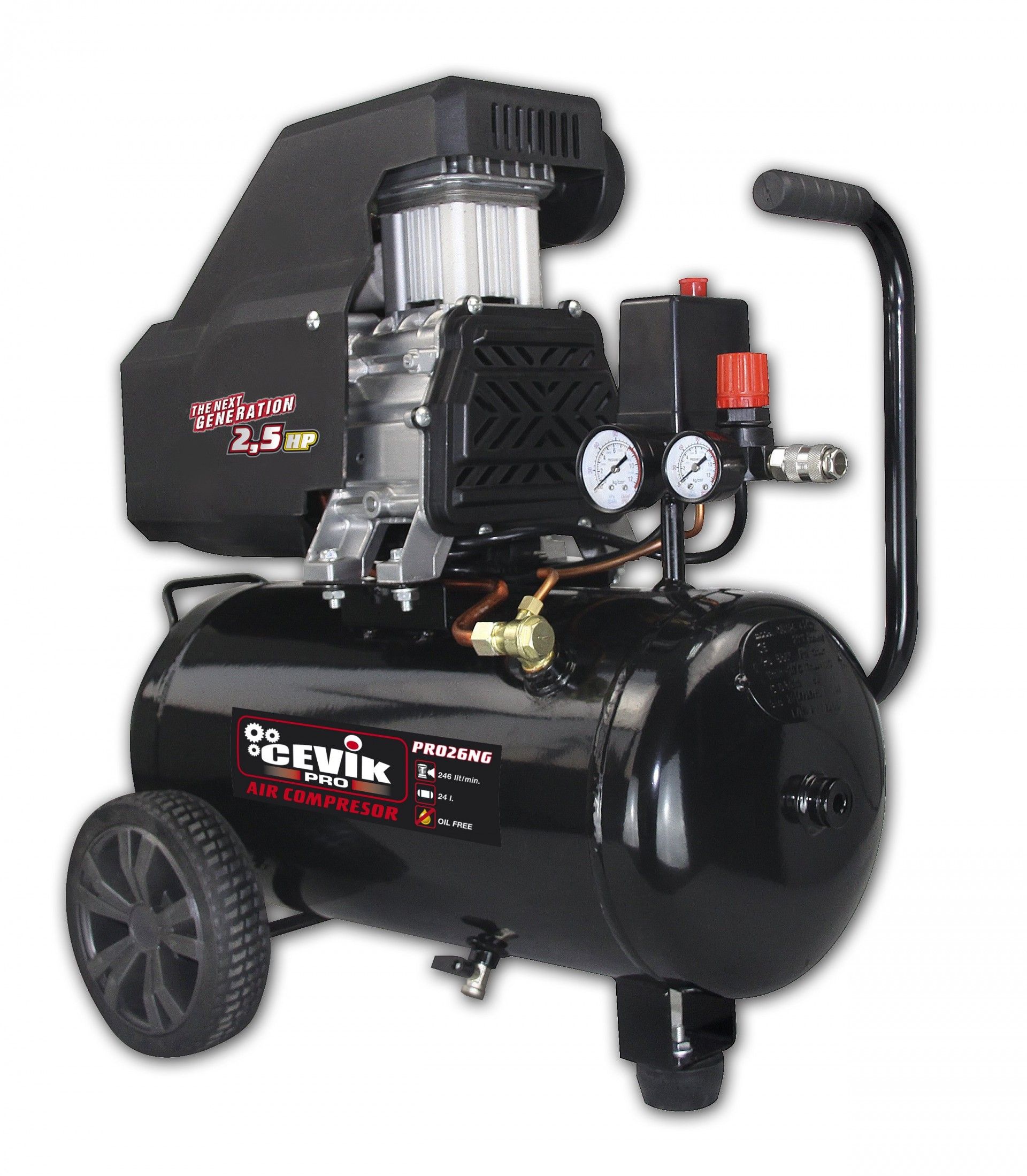 COMPRESSOR 24L 2.5HP 9BAR CA-PRO26NG CEVIK