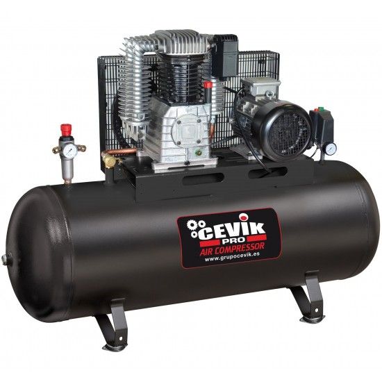 Compressor 400V- 5,5Hp- 270L-14Bar-472L/min ref CA-PRO314-5.5TF Cevik