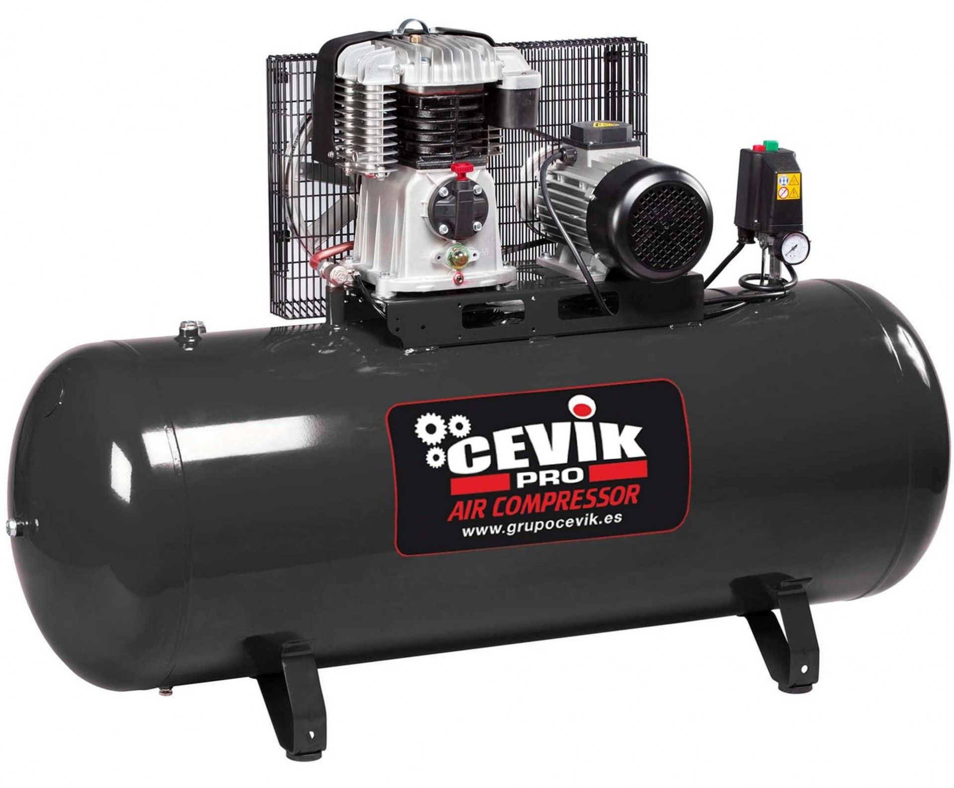 Compressor 400V- 5,5Hp- 270L-10 Bar- 550L/min refª CA-PRO300-5.5TF Cevik