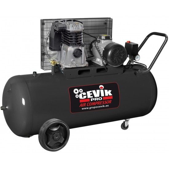 Compressor 230V- 3Hp- 150L- 10 Bar- 365L/min ref CA-PRO150-3MF Cevik