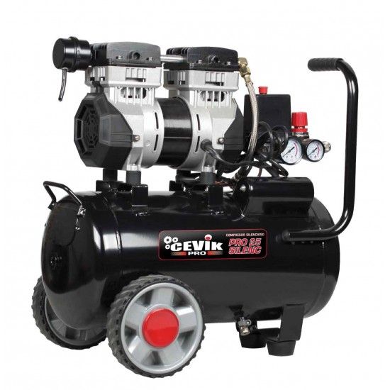 COMPRESSOR SILENCIOSO 24L 1.5HP 150L/M CA-PRO25SILENC CEVIK