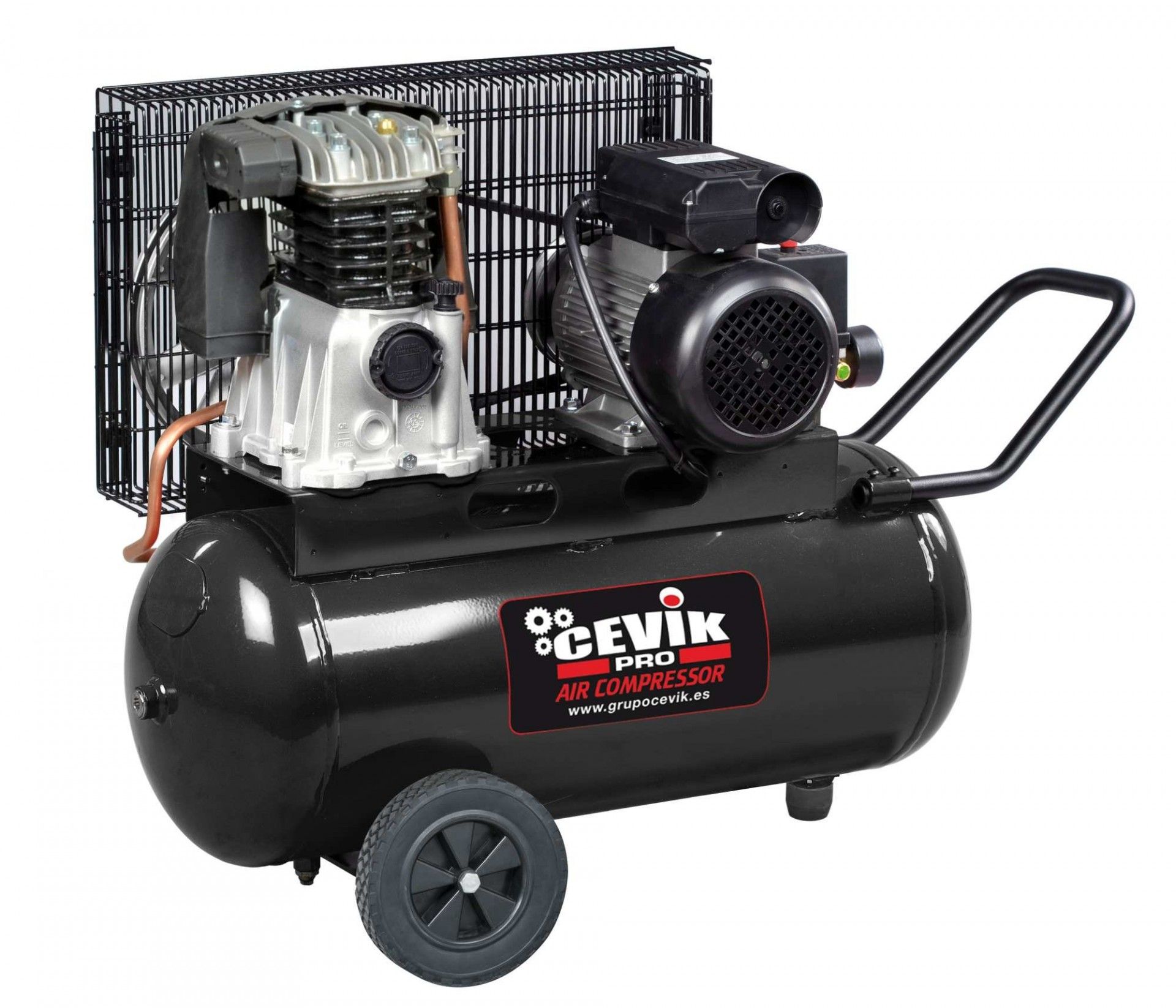 Compressor 230V- 3Hp- 24L- 10 Bar- 350L/min Especial Gotelé, Válvula en vacío refª CA-PRO25-3MFGT Ce