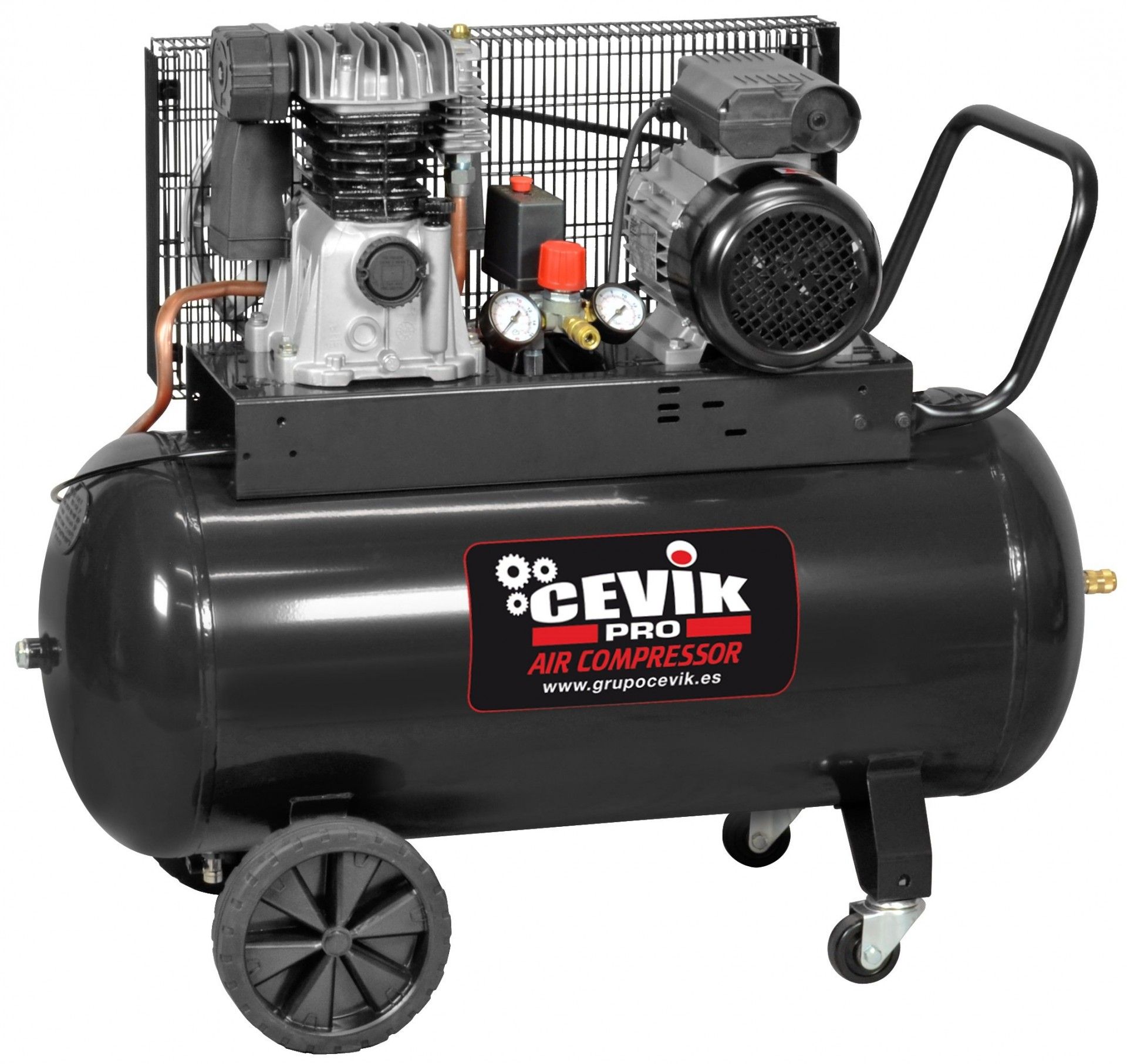 Compressor 230V- 3Hp- 100L- 10 Bar- 365L/min refª CA-PRO100-3MF Cevik