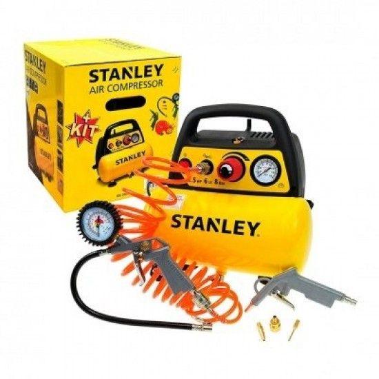 COMPRESSOR 6L + KIT ACESSORIOS refª C6BB304STN071 STANLEY COMPRESSOR 6L + KIT ACESSORIOS refª C6BB304STN071 STANLEY