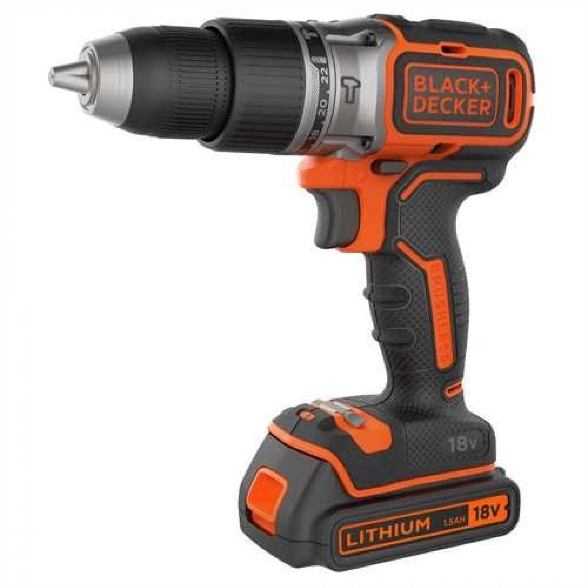 Aparafusadora com Percussão Brushless 18V 1.5Ah com 2 baterias e mala refª BL188KB BLACK DECKER