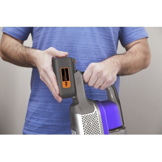 Aspirador de escova para Animais de Estimao 36V 4em1 Power Series Extreme ref BHFEV362DP BLACK DE