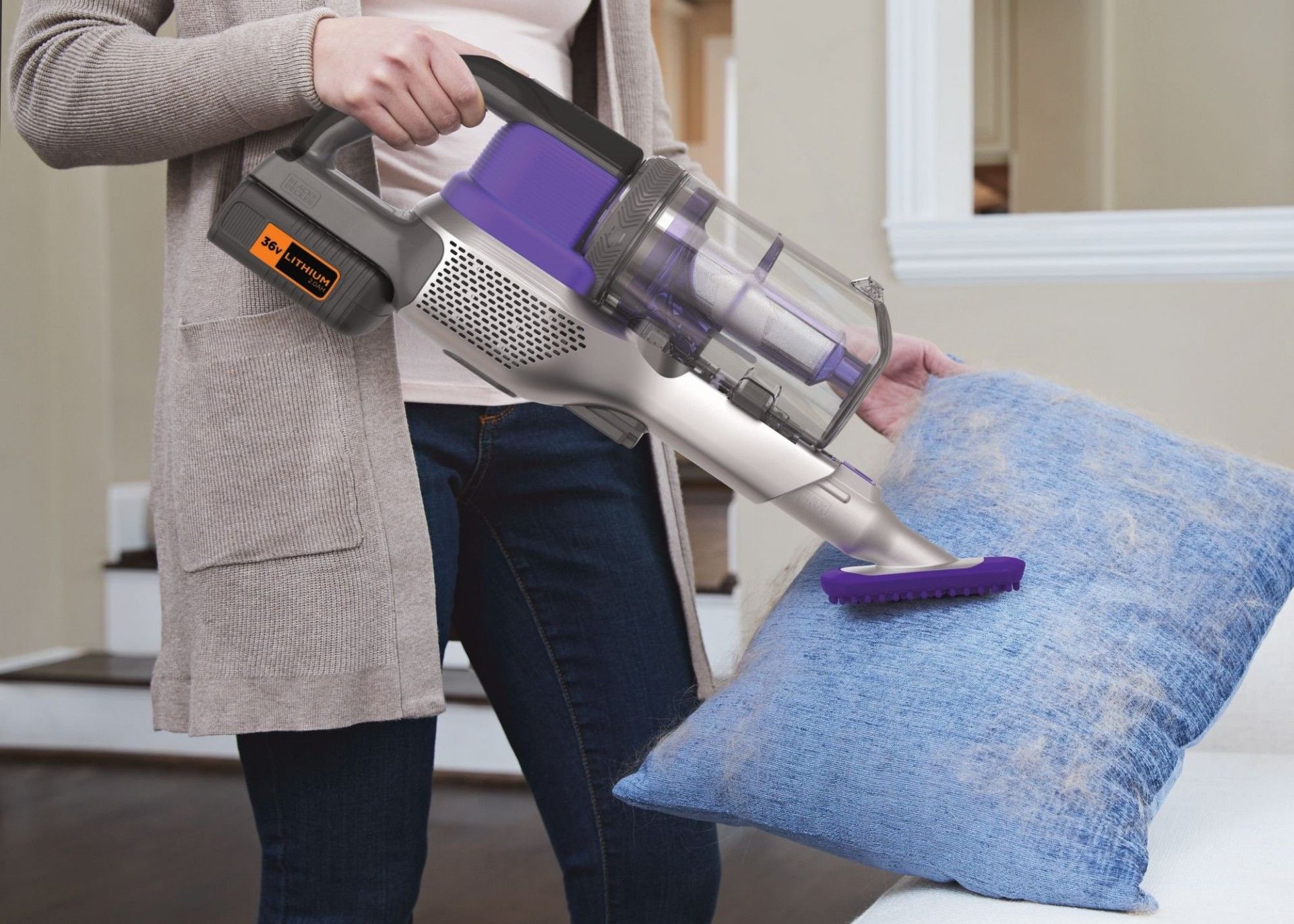 Aspirador de escova para Animais de Estimação 36V 4em1 Power Series Extreme refª BHFEV362DP BLACK DE