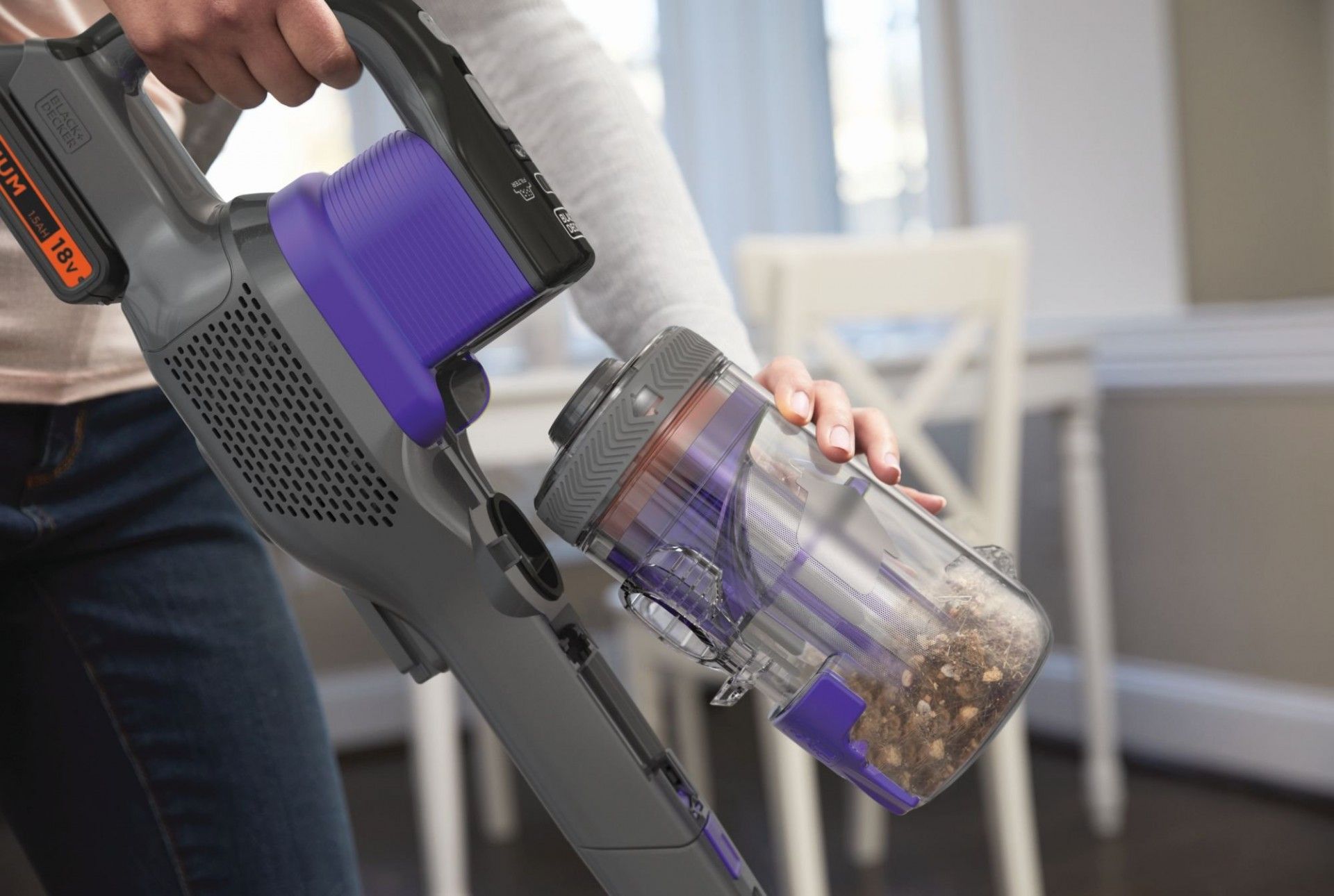 Aspirador de escova 18V 4em1 Power Series Extreme refª BHFEV182C BLACK DECKER