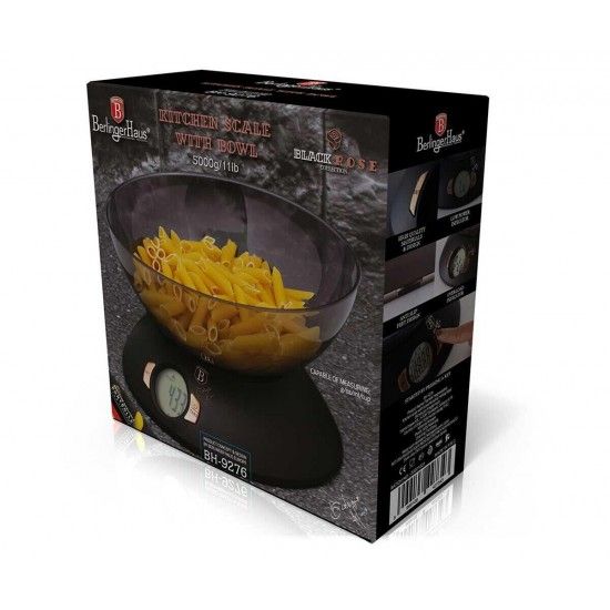 Balan�a de Cozinha com Ta�a, Black Rose Collection ref� BH-9276 MADER
