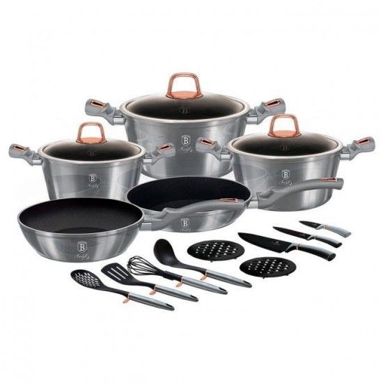 Trem de Cozinha, 17 Pcs, Moonlight Collection ref BH-7044 MADER