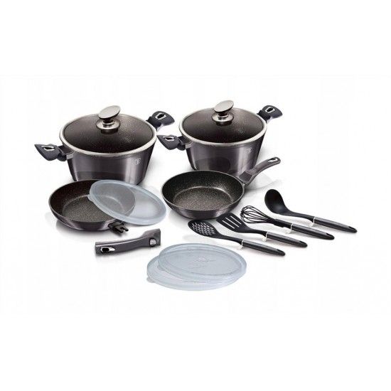 Trem de Cozinha, 13 Pcs, Metallic Line Carbon Pro Edition ref BH-7059 MADER
