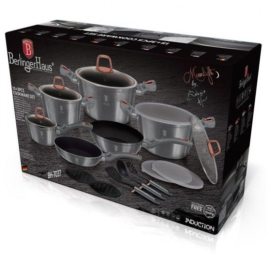 Trem de Cozinha, 18 Pcs, Moonlight Collection ref� BH-7037 MADER