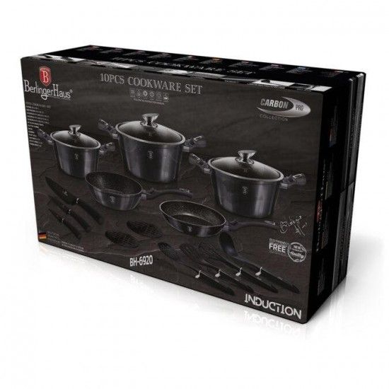 Trem de Cozinha, 17 Pcs, Metallic Line Carbon Pro Edition refª BH-6920 MADER Trem de Cozinha, 17 Pcs, Metallic Line Carbon Pro Edition refª BH-6920 MADER