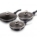 Conjunto Frigideiras com Grelhador, Com Tampa, Metallic Line Carbon Pro Edition ref� BH-6923 MADER