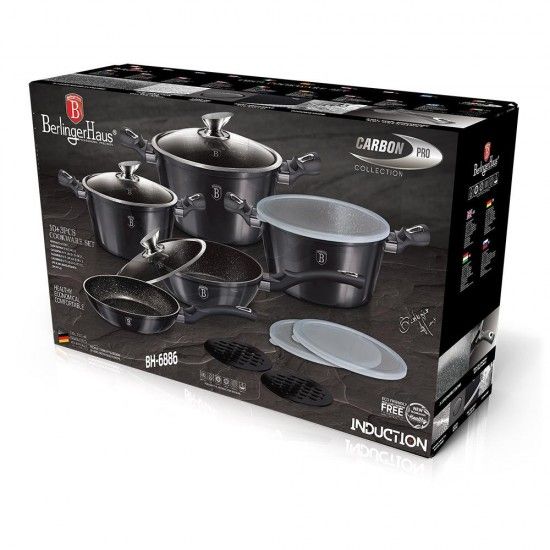 Trem de Cozinha, 13 Pcs, Metallic Line Carbon Pro Edition ref� BH-6886 MADER