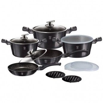 Trem de Cozinha, 13 Pcs, Metallic Line Carbon Pro Edition ref BH-6886 MADER