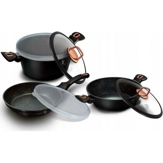 Trem de Cozinha, 7 Pcs, Black Rose Collection ref BH-6791T MADER