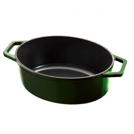 Assadeira Oval, 30 cm, Ferro Fundido, Emerald refª BH-6505 MADER Assadeira Oval, 30 cm, Ferro Fundido, Emerald refª BH-6505 MADER