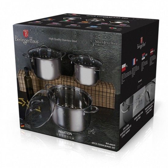 Trem de Cozinha, 6 Pcs, Silver Jewellery Collection ref� BH-6662 MADER