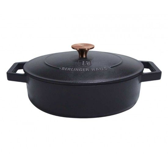 Tacho Baixo, 26 cm, Ferro Fundido, Matt Black ref BH-6493 MADER