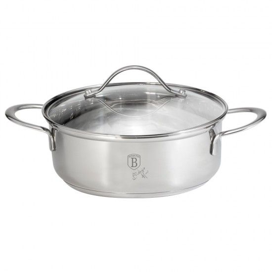 Tacho Baixo com Tampa, 20 cm, Silver Jewellery Collection ref BH-6278 MADER