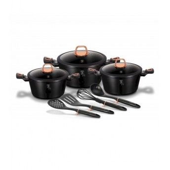 Trem de Cozinha, 10 Pcs, Black Rose Collection ref BH-6154 MADER