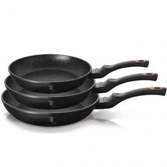 Conjunto Frigideiras, 3 Pcs, Black Rose Collection ref BH-6158F MADER