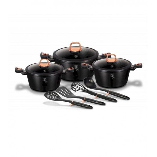 Trem de Cozinha, 10 Pcs, Black Rose Collection ref BH-6154 MADER