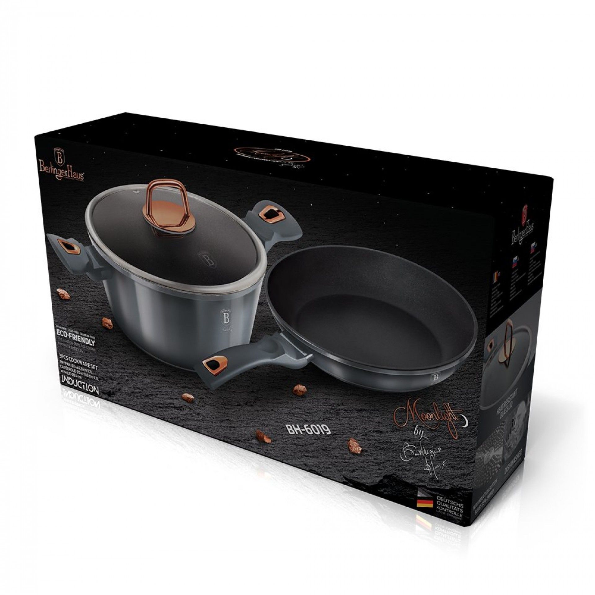 Conjunto Tacho e Frigideira, Moonlight Collection refª BH-6019 MADER