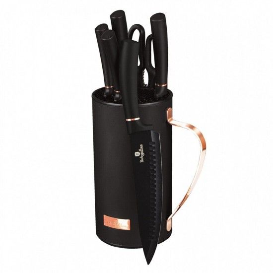 Set Facas com Apoio, 7 Pcs, Black Rose Collection ref� BH-2481 MADER