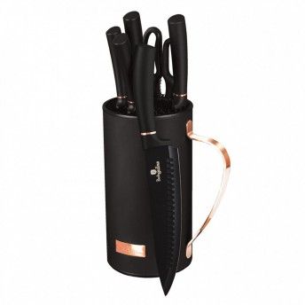Set Facas com Apoio, 7 Pcs, Black Rose Collection ref� BH-2481 MADER