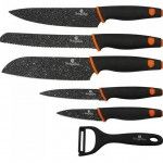 Set Facas e Descascador, 6 Pcs, Granit Diamond Line refª BH-2416 MADER Set Facas e Descascador, 6 Pcs, Granit Diamond Line refª BH-2416 MADER