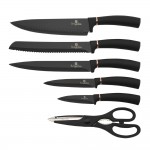 Set Facas com Apoio, 7 Pcs, Black Rose Collection refª BH-2501 MADER Set Facas com Apoio, 7 Pcs, Black Rose Collection refª BH-2501 MADER