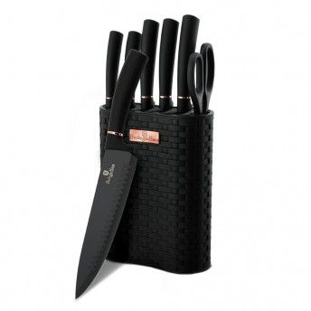 Set Facas com Apoio, 7 Pcs, Black Rose Collection ref BH-2501 MADER