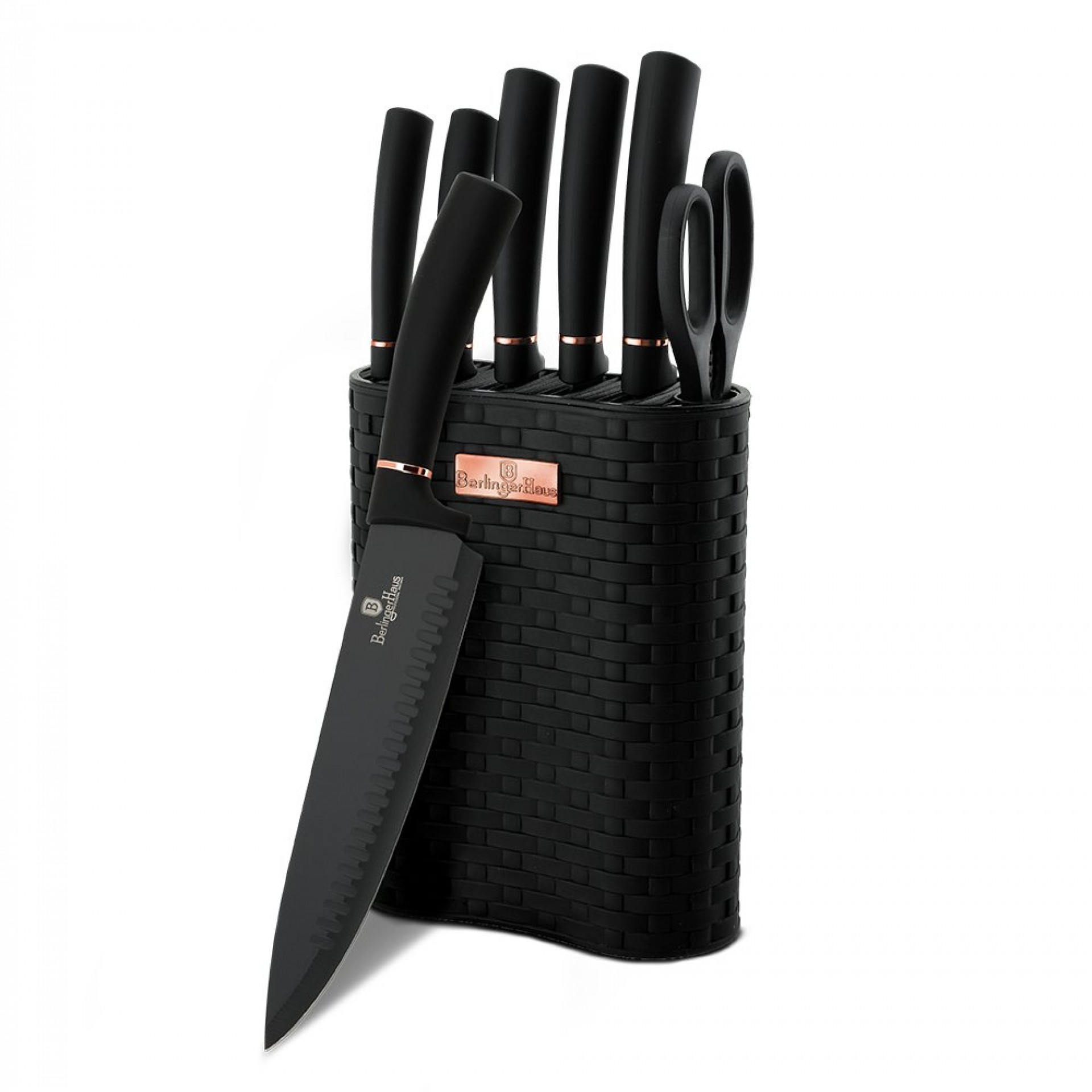 Set Facas com Apoio, 7 Pcs, Black Rose Collection refª BH-2501 MADER