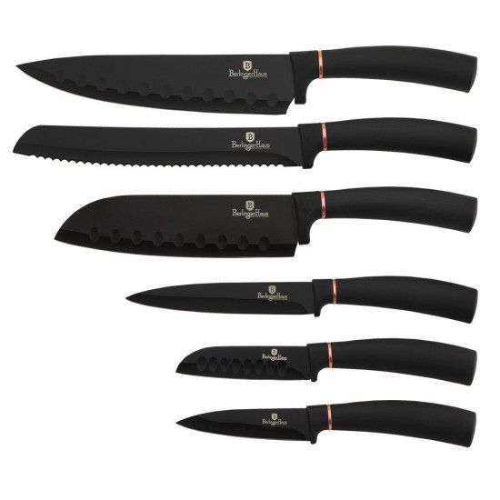 Set Facas, 6 Pcs, Black Rose Collection ref BH-2337 MADER