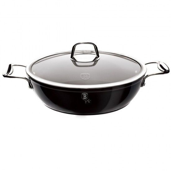 Tacho Baixo com Tampa, 28 cm, Black Royal Collection ref BH-1741 MADER