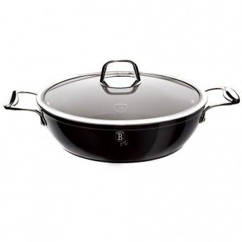 Tacho Baixo com Tampa, 28 cm, Black Royal Collection ref BH-1741 MADER