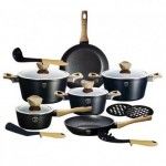 Trem de Cozinha, 15 Pcs, Ebony Maple Collection ref BH-1536N MADER