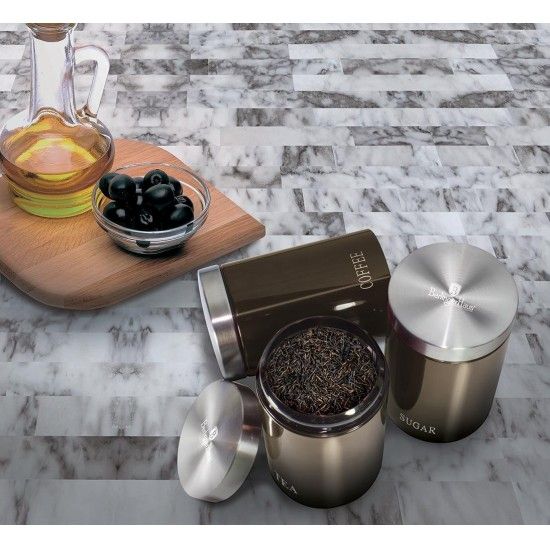 Conjunto 3 Potes, Carbon Line Collection ref BH-1348 MADER