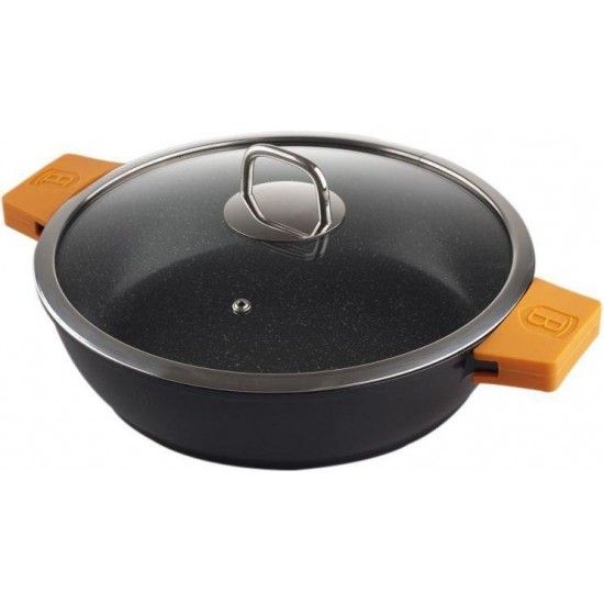 Tacho Baixo com Tampa, 28 cm, Granit Diamond Line ref BH-1109N MADER