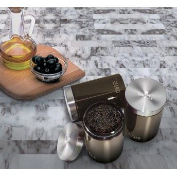 Conjunto 3 Potes, Carbon Line Collection ref BH-1348 MADER