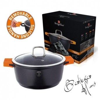 Caarola com Tampa, 24 cm, Granit Diamond Line ref BH-1095N MADER